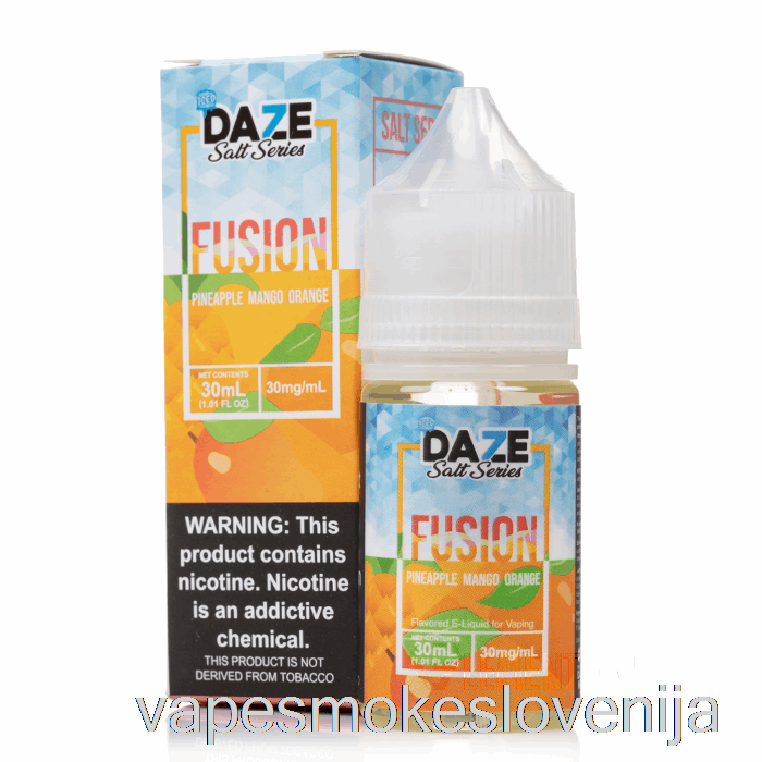 Vape Slovenija Ledeni Ananas Mango Pomaranča - 7 Daze Fusion Sol - 30ml 50mg